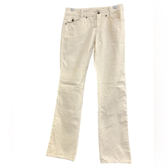 Diesel sz28 Y2K Cream Straight-Leg jeans in excellent used condition low rise - Picture 1 of 14